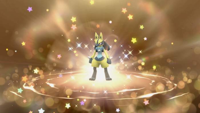 Shiny Lucario in Pokemon Scarlet & Violet